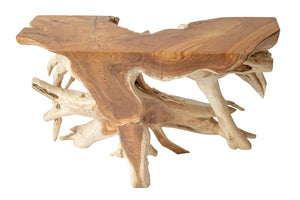 Teak Root Console Table