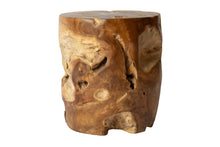 Teak Root Block End Table