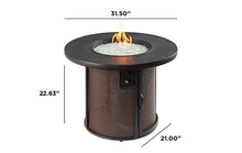 Outdoor Greatroom SF-32-K Stonefire Round Gas Fire Pit Table