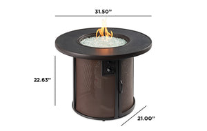 Outdoor Greatroom SF-32-K Stonefire Round Gas Fire Pit Table