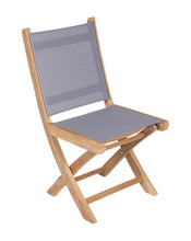 Royal Teak 5-Piece Sailmate Teak and Sling Dining Set with 60-78" Oval Expansion Table