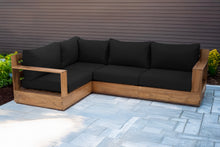 4 pc Pacific Teak Sectional. Sunbrella Cushion.