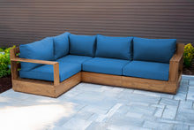 4 pc Pacific Teak Sectional. Sunbrella Cushion.