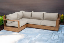 4 pc Pacific Teak Sectional. Sunbrella Cushion.