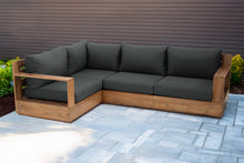 4 pc Pacific Teak Sectional. Sunbrella Cushion.
