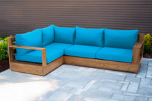 4 pc Pacific Teak Sectional. Sunbrella Cushion.