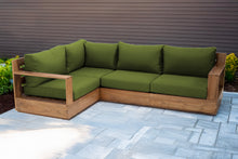 4 pc Pacific Teak Sectional. Sunbrella Cushion.