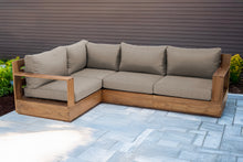 4 pc Pacific Teak Sectional. Sunbrella Cushion.