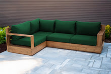 4 pc Pacific Teak Sectional. Sunbrella Cushion.