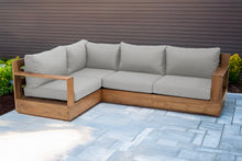 4 pc Pacific Teak Sectional. Sunbrella Cushion.