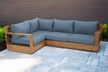 4 pc Pacific Teak Sectional. Sunbrella Cushion.