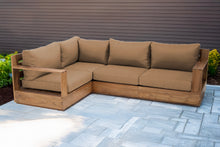 4 pc Pacific Teak Sectional. Sunbrella Cushion.