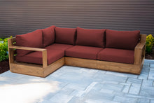 4 pc Pacific Teak Sectional. Sunbrella Cushion.