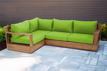 4 pc Pacific Teak Sectional. Sunbrella Cushion.