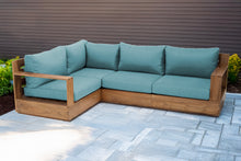 4 pc Pacific Teak Sectional. Sunbrella Cushion.