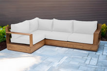 4 pc Pacific Teak Sectional. Sunbrella Cushion.