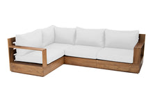 4 pc Pacific Teak Sectional. Sunbrella Cushion.