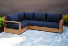 4 pc Pacific Teak Sectional. Sunbrella Cushion.