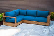 4 pc Pacific Teak Sectional. Sunbrella Cushion.