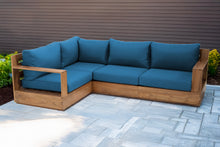 4 pc Pacific Teak Sectional. Sunbrella Cushion.