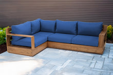 4 pc Pacific Teak Sectional. Sunbrella Cushion.