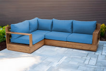 4 pc Pacific Teak Sectional. Sunbrella Cushion.