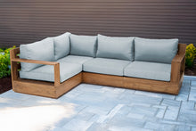 4 pc Pacific Teak Sectional. Sunbrella Cushion.