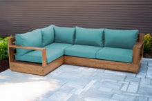 4 pc Pacific Teak Sectional. Sunbrella Cushion.