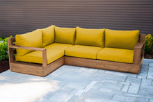 4 pc Pacific Teak Sectional. Sunbrella Cushion.