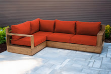 4 pc Pacific Teak Sectional. Sunbrella Cushion.