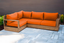4 pc Pacific Teak Sectional. Sunbrella Cushion.