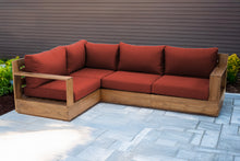 4 pc Pacific Teak Sectional. Sunbrella Cushion.