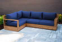 4 pc Pacific Teak Sectional. Sunbrella Cushion.