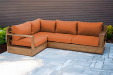4 pc Pacific Teak Sectional. Sunbrella Cushion.