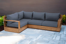 4 pc Pacific Teak Sectional. Sunbrella Cushion.