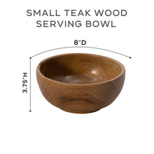 Teak Wood Serving Bowl. 3 sizes (M/N/O)