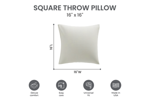 Willow Creek Designs 16" x 16" Outdoor Square Throw Pillow