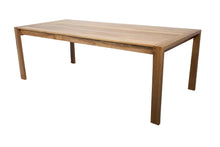 9 pc Venice Teak Armless Dining Set with 96" Rectangular Dining Table