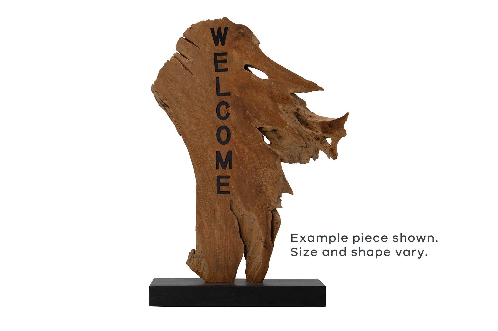 Timber Sign Stand Teak Wood Welcome Sign Stand – Willow Creek Designs
