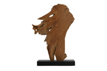 Teak Wood Welcome Sign Stand