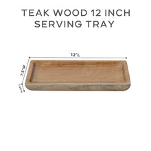 Teak Wood 12" Serving Tray (D)
