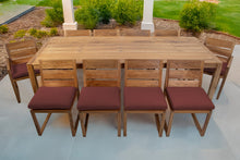 11 pc Venice Teak Dining Set with 108" Rectangular Dining Table
