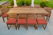 11 pc Venice Teak Dining Set with 108" Rectangular Dining Table