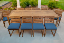 11 pc Venice Teak Dining Set with 108" Rectangular Dining Table