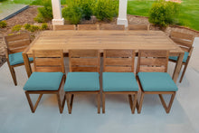 11 pc Venice Teak Dining Set with 108" Rectangular Dining Table