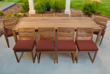 11 pc Venice Teak Dining Set with 108" Rectangular Dining Table