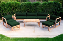 7 pc Venice Teak Deep Seating Deluxe Sofa with Coffee Table. Sunbrella Cushion.