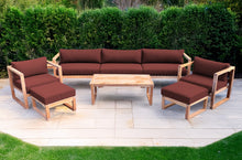 7 pc Venice Teak Deep Seating Deluxe Sofa with Coffee Table. Sunbrella Cushion.