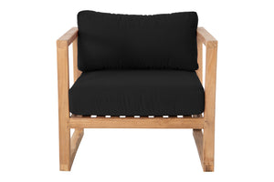 Venice Teak Outdoor Club Chair. Sunbrella Cushion