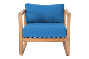 Venice Teak Outdoor Club Chair. Sunbrella Cushion